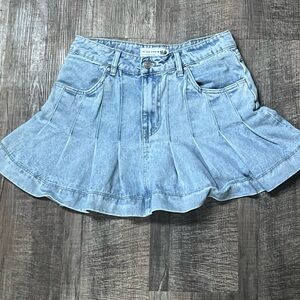 Refuge Denim flowy skirt
